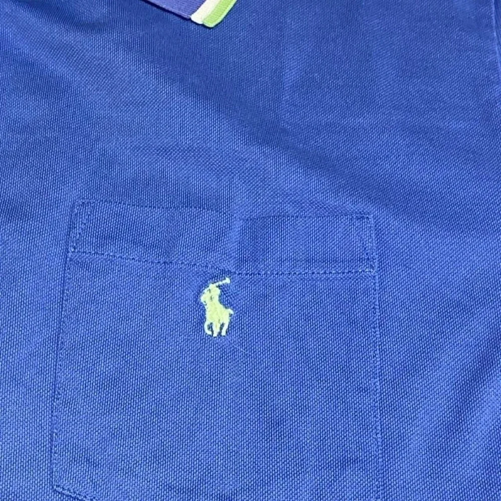 Polo Ralph Lauren Golf Fit Blue Pima Cotton Polo Shirt Men M. SKU-B77
